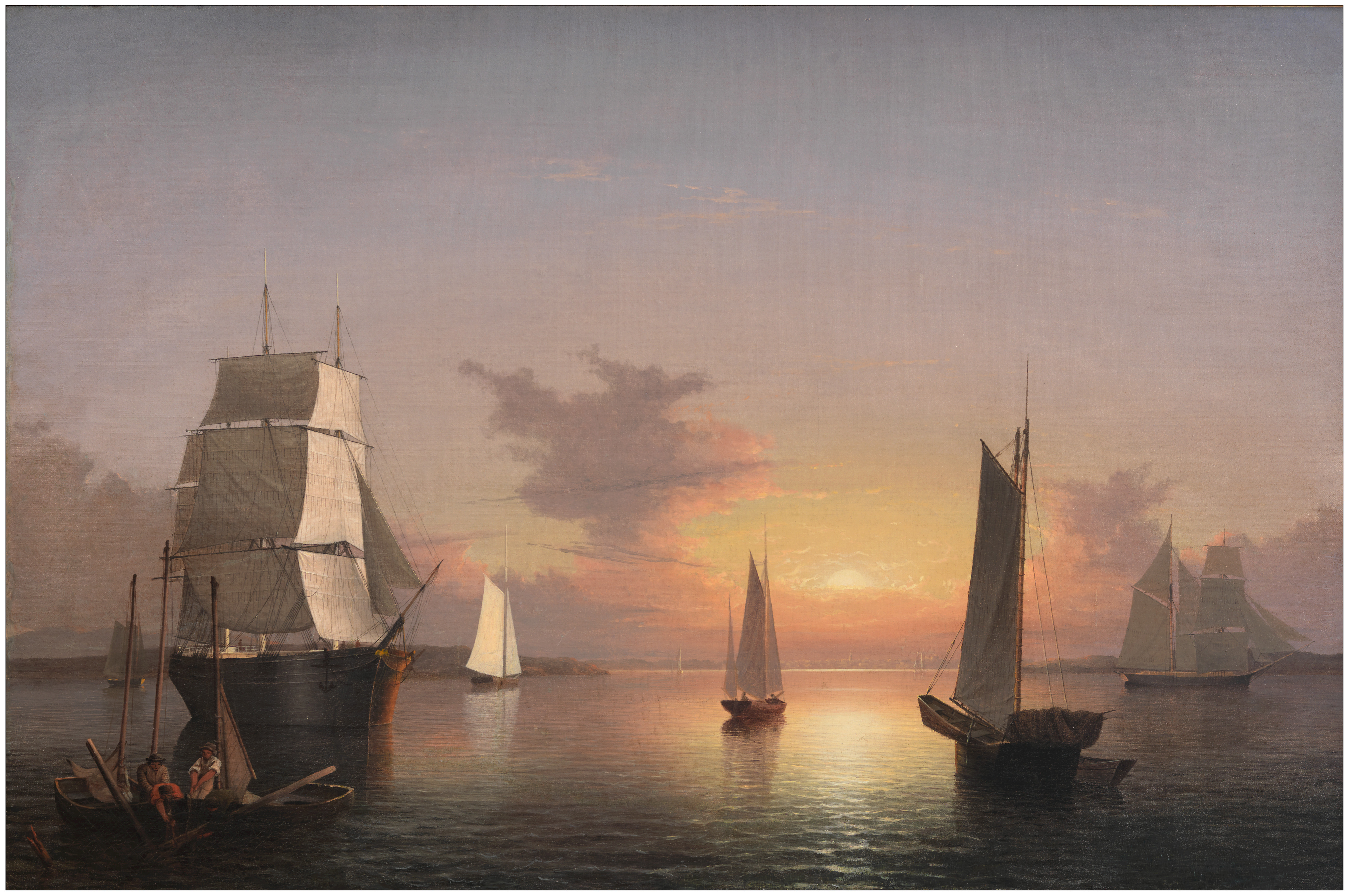 Fitz Henry Lane, View of Gloucester Harbor, Late 1855–60 (inv. 96)